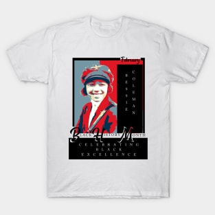 Bessie Coleman Black History Month Icon T-Shirt